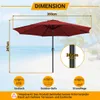 Faziango Sonnenschirm Ø350cm, Gartenschirm, ohne knickbar, Produktbild-Vorschau 2
