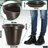 KADAX Pot de fleurs en plastique "Cieza", pot rond avec Voir les images du produit 3