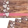 Set di 4 tovagliette lavabili con cuori in stile country Anteprima dell’immagine prodotto 1