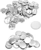 Buttons 58mm Rohlinge Set 100x, Weißblech mit Klarfolie und Produktbild-Vorschau 1