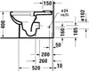 Duravit No.1 WC au sol, rimless, pour combinaison, Anteprima dell’immagine prodotto 17