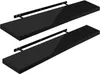 WOLTU 2er-Set Wandregal, Schweberegal, Holz Board, Schwarz Produktbild-Vorschau 1