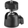A close-up studio shot of a black camera tripod mount adapter. Produktbild-Vorschau