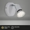 LED Spot Wandleuchte schwenkbar 1xGU10 3000K Ø8cm 3W Titan Produktbild-Vorschau 2
