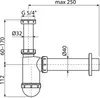 Umývadlový sifón DN40 s prevlečnou maticou 5/4" Náhľad obrázku produktu 2