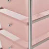 vidaXL Schubladenwagen mit 4 Schubladen Rosa Kunststoff Produktbild-Vorschau 5