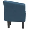 vidaXL Sedia club in velluto blu scuro Anteprima dell’immagine prodotto 4