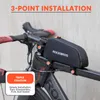 ROCKBROS Rahmentasche Fahrradtasche für Fahrradrahmen ca.1L Produktbild-Vorschau 2
