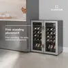 Klarstein Vinamour lodówka na wino 2 strefy - 36 butelek, Podgląd zdjęcia produktu 4