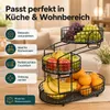 Obstkorb 3 Etagen, Gemüsekorb aus Metall für Küche, Produktbild-Vorschau 4