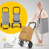 Chariot de courses pliable ELONEO, chariot de courses avec Voir les images du produit 9