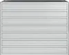 vidaXL Garten-Hochbeet 100x40x77 cm Verzinkter Stahl Silber Produktbild-Vorschau 3