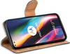 A flip case for a Motorola smartphone is shown open, displaying the phone's screen. Náhled obrázku produktu