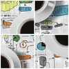Wanduhr - Quadrat - Glasuhr - Kaffee Morgen Tasse Frühstück Produktbild-Vorschau 8