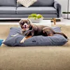 4L Textil MOLLY Hundekissen Cord Grau waschbares Hundebett Produktbild-Vorschau 4