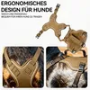 Hundegeschirr mit Leine, X-Design, verstellbar, kein Produktbild-Vorschau 2