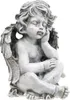 Grabengel in Grau - Friedhof Engel Grabfigur 24cm - Produktbild-Vorschau 1