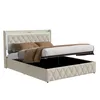 INONEFT Polsterbett 140 x 200 cm, Doppelbett mit LED und Produktbild-Vorschau 16