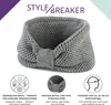 styleBREAKER Damen Strick Stirnband mit Knoten und Perl Produktbild-Vorschau 3