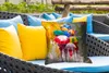MuchoWow® Outdoor Kissen - Gemälde - Regenschirm - Öl - Produktbild-Vorschau 4