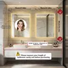 WISFOR LED zrcadlo do koupelny, 70x90 cm, nástěnné, s Náhled obrázku produktu 7