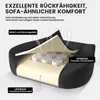 A cutaway view of a cushion, highlighting its internal structure and materials. Voir les images du produit