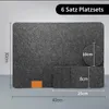6-Teiliges Set aus Filz Tischuntersetzer tischsets Produktbild-Vorschau 4