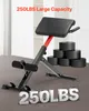 VEVOR Roman Chair Super Extension Bench 113 kg nosnosť Náhľad obrázku produktu 3