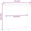 vidaXL Marquise latérale de balcon 165x250 cm Gris Voir les images du produit 7