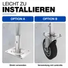 GeZu Impex Gerüst Grundplatte für Lenkrollen Gerüstrohr Ø Produktbild-Vorschau 3