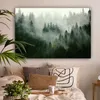 MuchoWow® - Leinwandbilder - Wald - Nebel - Bäume - Natur, Produktbild-Vorschau 2