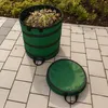 Wiltec 3x Leaf Sack round 100l Green Pop Up Foldable 600D Náhľad obrázku produktu 6