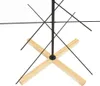 vidaXL Weihnachtsbaum Metall mit Holzständer Schwarz 150 cm Produktbild-Vorschau 5