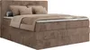 MKS MEBLE Boxspringbett 200x200 Braun Cord, Boxspringbett Produktbild-Vorschau 6