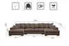 Sofa w kształcie U GABON narożnik z funkcją spania tkanina Podgląd zdjęcia produktu 3