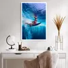 Poster - Poster ohne Rahmen - Surfen Frau Unterwasser - Produktbild-Vorschau 5