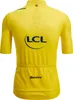 SANTINI Kurzarm Fahrradtrikot - TOUR DE FRANCE - YELLOW Produktbild-Vorschau 2