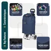 VOUNOT® Aluminium Einkaufstrolley Treppensteiger, Trolly Produktbild-Vorschau 2