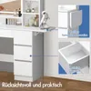 ALFORDSON Schminktisch mit LED-Beleuchtung und Spiegel, Produktbild-Vorschau 9