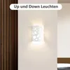 ZMH Wandleuchte Innen Wandlampe Flur Up and Down Leuchten Produktbild-Vorschau 4