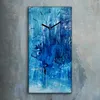 Wanduhr Uhr Wandbild Leinwand Geräuschlos 30x60 Malerei Produktbild-Vorschau 2