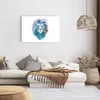 Poster - Poster ohne Rahmen - Bunt Löwe Mähne - 91,5x61 cm Produktbild-Vorschau 6