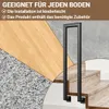 Ikodm 85cm U-Form Treppengeländer Schwarz Ovalrohr Handlauf Produktbild-Vorschau 4