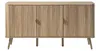 CALICOSY - Buffet 3 portes arrondi avec façades lames effet Voir les images du produit 1