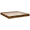 vidaXL Cadre de lit sans matelas chêne fumé 180x200 cm bois Voir les images du produit 3