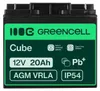 Green Cell AGM10, 20000 mAh, Ołowiany (VRLA), 12 V, Czarny Podgląd zdjęcia produktu 12