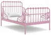 vidaXL Ausziehbett Rosa Metall 80x130/200 cm Produktbild-Vorschau 7