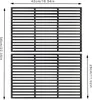 UISEBRT 2x Grillrost Für BBQ Gussrost Grillgitter Gusseisen Produktbild-Vorschau 2