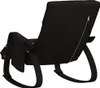 houpací křeslo vidaXL Black Fabric Náhled obrázku produktu 5