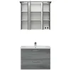 Keramik-Waschtisch mit Unterschrank und LED-Spiegelschrank Produktbild-Vorschau 2